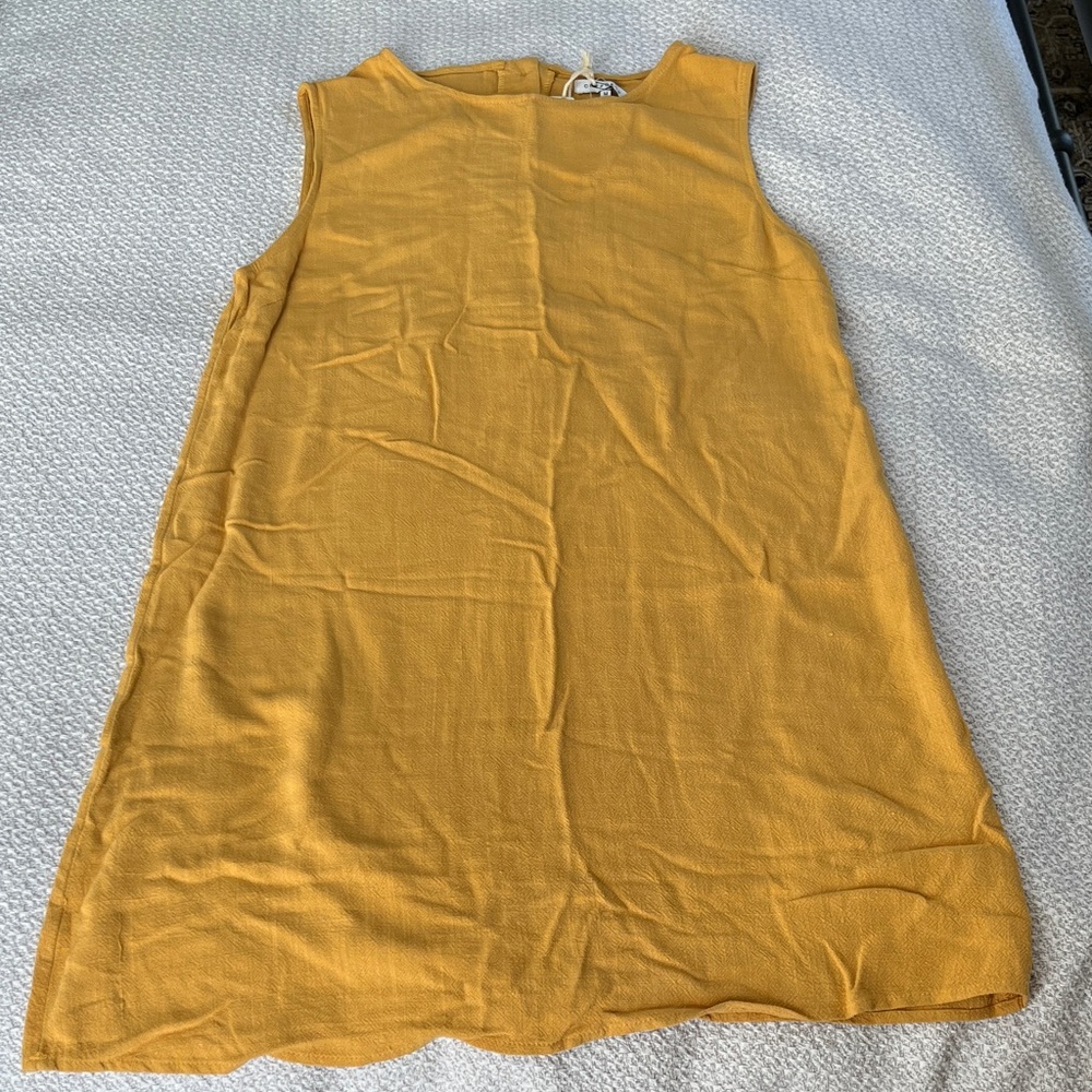 Crescent Mustard Mini Dress